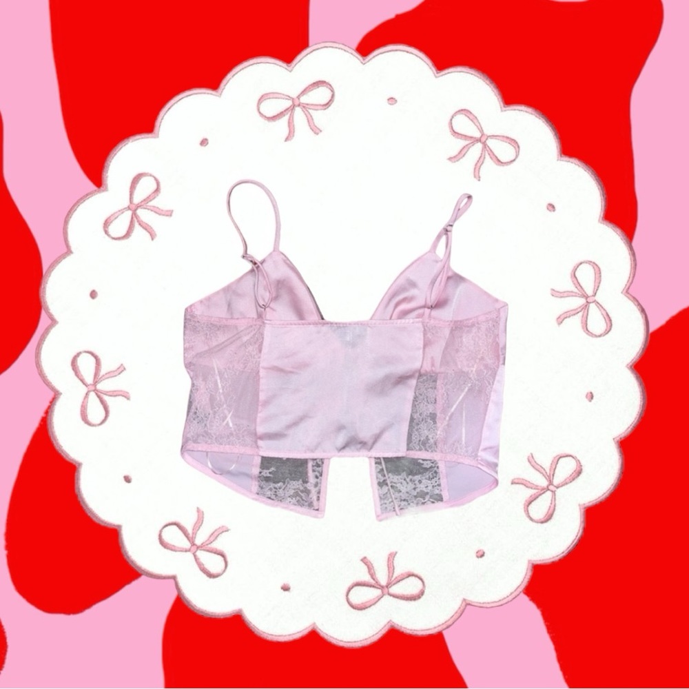 pink self-tie cami π₯ 5 for $25!! - Picture 3 of 5